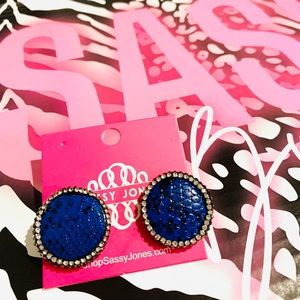 Blue Tizani studs